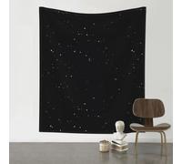 YYHHAOFA Black White Dot Prints 60x51in Wall Tapestry - Durable Polyester Throw Blanket for Dorm Decor, Beach Picnics & Versatile Room Layering