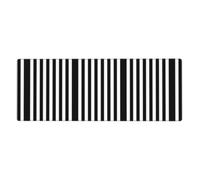 YYHHAOFA Black & White Stripe Mouse Pad 12x31.5in Extended Desk Mat