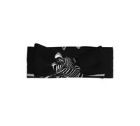 YYHHAOFA Black & White Zebra Prints Baby Bow Throw - Soft & Stretchy Nylon-Spandex Headband for Newborns 0-6 Months - Ideal Shower Gift