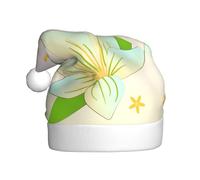 YYHHAOFA Blooming Daffodils Pattern Christmas Hat for Adult Soft, Lightweight, and Fluffy Design for Men and Women