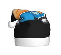 YYHHAOFA Blue bread truck Pattern Christmas Hat for Adult Making It a Fun and Durable Gift for Men and Women