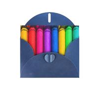 YYHHAOFA Blue Greeting Card colored crayons Picture 4x6in for Christmas, children's birthdays, Valentine's Day, wedding anniversaries, and party invitations