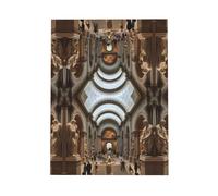 YYHHAOFA Blue Greeting Card The Metropolitan Museum of Art in New York Picture for Christmas, Children's Birthday, Valentine's Day, and Party Invitation