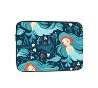 YYHHAOFA Blue Mermaid Picture Portable Laptop Sleeve Case - Shockproof Portable Laptop Sleeve Bag 13 inch for Men and Women Business Travel, Office Daily Use