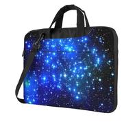 YYHHAOFA Blue Shining Stars Prints Ultra-thin portable shoulder laptop bag 15.6 inch Stylish and Protective Super soft lining