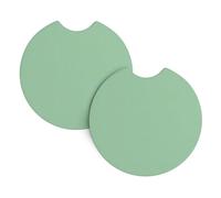 YYHHAOFA Bright Green Prints Car Cup Coasters 2-Pack - Stylish Drink Protectors: Keep Your Ride Clean & Fresh!