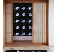 YYHHAOFA Bubble blowing morning glory Picture Curtain 2 Pcs Spliced 34x56in Good Drape, Smooth and Not Easily Wrinkled, Fabric curtains, room dividers