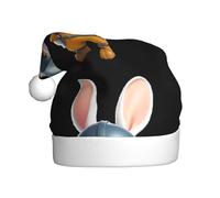 YYHHAOFA Bunny Architectural Designer Pattern Christmas Hat for Adult Making It a Fun and Durable Gift for Men and Women