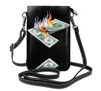 YYHHAOFA Burning Desire Pattern Small Leather Women'S Crossbody Flip Phone Bag, Waterproof And Durable