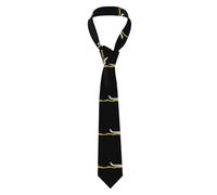 YYHHAOFA Burning plane Picture Men's Necktie for Business, Daily Wear, Work, Birthdays, Weddings, Parties, Banquets Easy Care 57X3.1 In