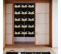 YYHHAOFA Butterfly daisy Pattern Door curtain partition splicing privacy protection suitable for kitchen, bathroom, room 34x56in