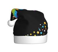 YYHHAOFA Butterfly Star Rainbow Pattern Christmas Hat for Adult Making It a Fun and Durable Gift for Men and Women