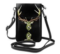 YYHHAOFA Camouflage Antlers Pattern Small Leather Women'S Crossbody Flip Phone Bag, Waterproof And Durable