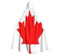 YYHHAOFA Canadian flag Printed Halloween Adult Hooded Cloak is a super large, comfortable, and durable cloak