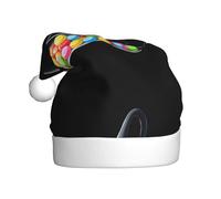 YYHHAOFA Candy under the witch hat Pattern Christmas Hat for Adult Making It a Fun and Durable Gift for Men and Women