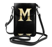 YYHHAOFA Capital M Rendering Print Pattern Small Leather Women'S Crossbody Flip Phone Bag, Waterproof And Durable