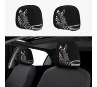 YYHHAOFA Car Headrest Cover 2 Pcs Elastic Fit, Easy Install, Breathable