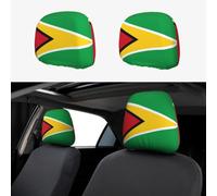 YYHHAOFA Car Headrest Cover 2 Pcs Elastic Fit, Easy Install, Breathable