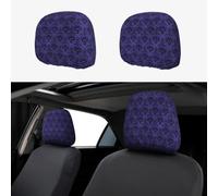 YYHHAOFA Car Headrest Cover 2 Pcs Elastic Fit, Easy Install, Breathable