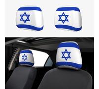 YYHHAOFA Car Headrest Cover 2 Pcs Elastic Fit, Easy Install, Breathable