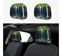 YYHHAOFA Car Headrest Cover 2 Pcs Protect Your Vehicle's Interior