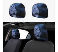 YYHHAOFA Car Headrest Cover 2 Pcs Protect Your Vehicle's Interior