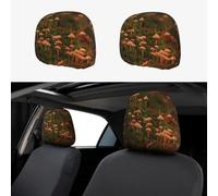 YYHHAOFA Car Headrest Cover 2 Pcs Protect Your Vehicle's Interior