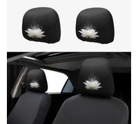 YYHHAOFA Car Headrest Cover 2 Pcs Protect Your Vehicle's Interior