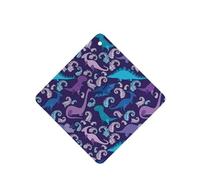 YYHHAOFA Cartoon dinosaur Prints Square Car Air Fresheners Cards Set of 6 Pieces : Hanging Scented Cards for bedroom Bathroom Car Interior Decor