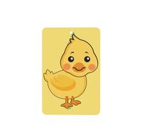 YYHHAOFA cartoon duck Prints Rectangle Car Air Fresheners Cards Set of 6 Pieces : Hanging Scented Cards for bedroom Bathroom Car Interior Decor