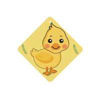 YYHHAOFA cartoon duck Prints Square Car Air Fresheners Cards Set of 6 Pieces : Hanging Scented Cards for bedroom Bathroom Car Interior Decor