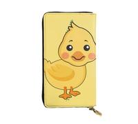 YYHHAOFA cartoon duck Stamp Leather long clutch wallet : Comfortable, lightweight, waterproof, durable 7.48 x 4.13 in, Black, One Size
