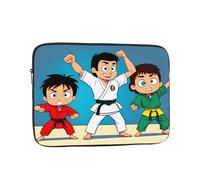 YYHHAOFA Cartoon Karate Picture Portable Laptop Sleeve Case - Shockproof Portable Laptop Sleeve Bag 17 inch for Men and Women Business Travel, Office Daily Use