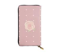 YYHHAOFA Cartoon Roses Prints Leather Long Clutch Wallet : Comfortable, Lightweight,Fashion, Durable 7.48 x 4.13 in