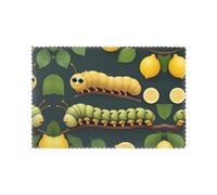 YYHHAOFA Caterpillar in Lemon Prints Placemats Set of 6 12x18in - Create Cozy Table Settings for Everyday Moments & Special Gatherings