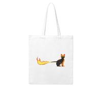 YYHHAOFA Cat's tail on fire Prints Woman Canvas Tote Bag Strong and durable for traveling, shopping, Daily One Size