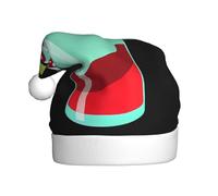 YYHHAOFA Cherry in mint drink Pattern Christmas Hat for Adult Making It a Fun and Durable Gift for Men and Women
