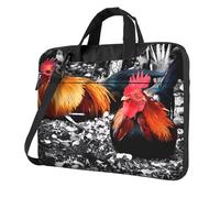 YYHHAOFA Chicken Rooster Prints Ultra-thin portable shoulder laptop bag 15.6 inch Stylish and Protective Super soft lining