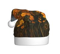 YYHHAOFA Chrysanthemums on the Prairie Picture Christmas Hat for Adult for men and women clothing headband for festive occasions