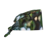 YYHHAOFA Cleaning Working Cap A Pleasant Bell Picture Chef Hat for Women & Men, Adjustable, Breathable Black