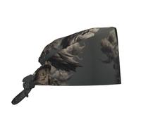 YYHHAOFA Cleaning Working Cap Eagle on The Tower Picture Chef Hat for Women & Men, Adjustable, Breathable Black