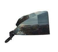 YYHHAOFA Cleaning Working Cap Refracted Light from The Ocean Picture Chef Hat for Women & Men, Adjustable, Breathable Black