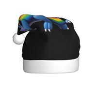 YYHHAOFA Colorful flying dragon Picture Christmas Hat for Adult Soft and Fluffy, Ideal for Long-Term Use