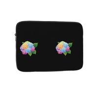 YYHHAOFA Colorful Hydrangeas Picture Portable Laptop Sleeve Case - Shockproof Portable Laptop Sleeve Bag 17 inch for Men and Women Business Travel, Office Daily Use