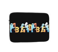 YYHHAOFA Colorful Letters with Ghosts Picture Portable Laptop Sleeve Case - Shockproof Portable Laptop Sleeve Bag 13 inch for Men and Women Business Travel, Office Daily Use