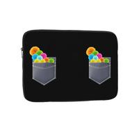 YYHHAOFA Colorful Pompoms in Pocket Picture Portable Laptop Sleeve Case - Shockproof Portable Laptop Sleeve Bag 15 inch for Men and Women Business Travel, Office Daily Use