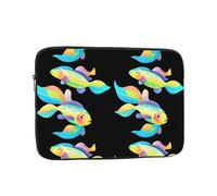 YYHHAOFA Colorful Rainbow Fish Swimming in The Blue Ocean Picture Portable Laptop Sleeve Case - Shockproof Portable Laptop Sleeve Bag 15 inch for Men and Women Business Travel, Office Daily Use