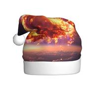 YYHHAOFA Comet In Space Pattern Christmas Hat for Adult Making It a Fun and Durable Gift for Men and Women