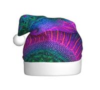 YYHHAOFA Complex Geometric Patterns Pattern Christmas Hat for Adult Halloween party usage