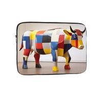 YYHHAOFA Cool Bull Riding Picture Portable Laptop Sleeve Case - Shockproof Portable Laptop Sleeve Bag 15 inch for Men and Women Business Travel, Office Daily Use